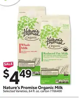Stop&Shop Nature's Promise Organic Milk offer