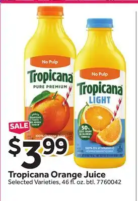 Stop&Shop Tropicana Orange Juice offer