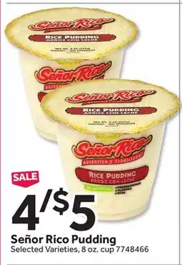 Stop&Shop SeΓ±or Rico Pudding offer