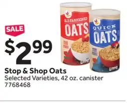 Stop&Shop Stop & Shop Oats offer