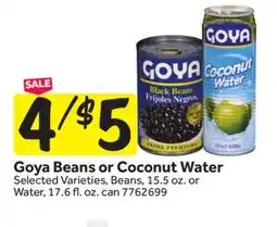 Stop&Shop Goya Beans or Coconut Water offer