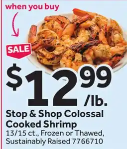 Stop&Shop Stop & Shop Colossal Cooked Shrimp offer