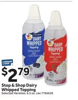 Stop&Shop Stop & Shop Dairy Whipped Topping offer