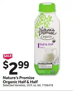 Stop&Shop Nature's Promise Organic Half & Half offer