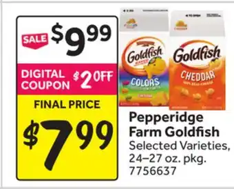 Stop&Shop Pepperidge Farm Goldfish offer