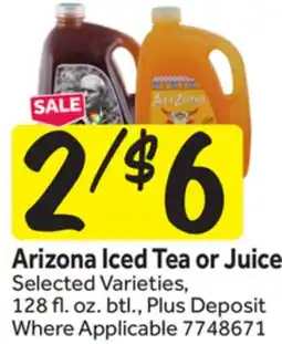 Stop&Shop Arizona Iced Tea or Juice offer