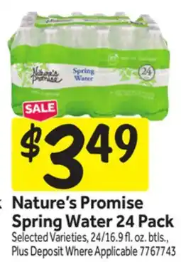 Stop&Shop Nature's Promise Spring Water offer
