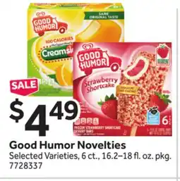 Stop&Shop Good Humor Novelties offer