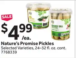 Stop&Shop Nature's Promise Pickles offer
