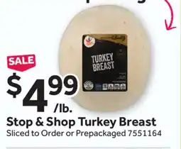 Stop&Shop Stop & Shop Turkey Breast offer