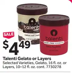 Stop&Shop Talenti Gelato or Layers offer