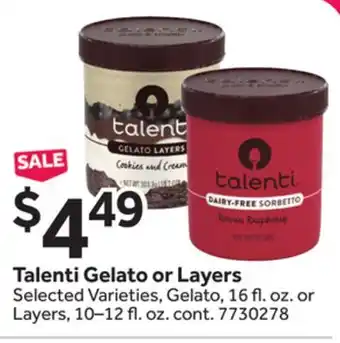 Stop&Shop Talenti Gelato or Layers offer