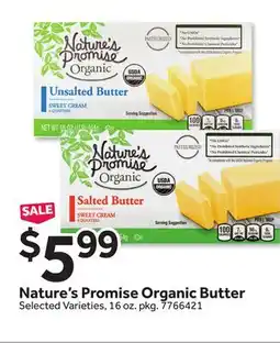 Stop&Shop Nature's Promise Organic Butter offer