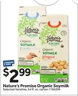Stop&Shop Nature's Promise Organic Soymilk offer