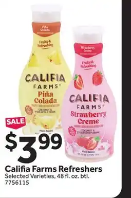 Stop&Shop Califia Farms Refreshers offer