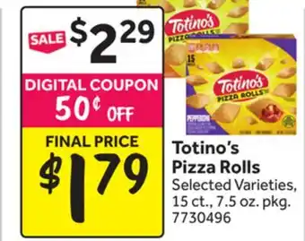 Stop&Shop Totino's Pizza Rolls offer