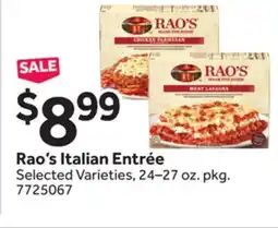 Stop&Shop Rao's Italian Entrée offer