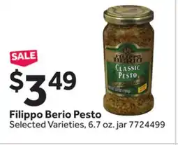 Stop&Shop Filippo Berio Pesto offer