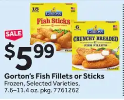 Stop&Shop Gorton's Fish Fillets or Sticks offer