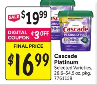 Stop&Shop Cascade Platinum offer