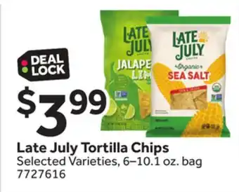 Stop&Shop Late July Tortilla Chips offer
