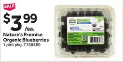 Stop&Shop Nature's Promise Organic Blueberries offer