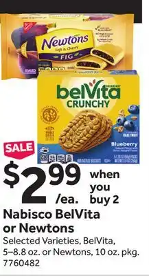 Stop&Shop Nabisco BelVita or Newtons offer
