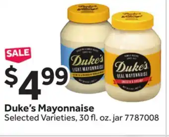 Stop&Shop Duke's Mayonnaise offer