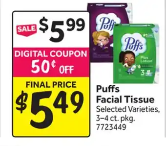 Stop&Shop Puffs Facial Tissue offer
