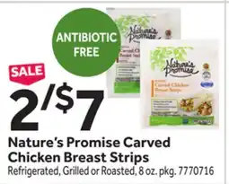 Stop&Shop Nature's Promise Carved Chicken Breast Strips offer