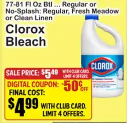 SuperFresh Clorox Bleach offer