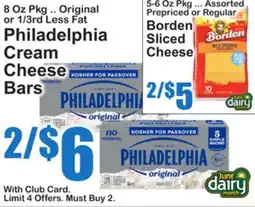 SuperFresh Philadelphia Cream Cheese Bars offer