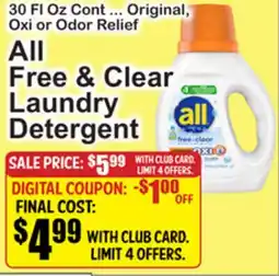 SuperFresh All Free & Clear Laundry Detergent offer