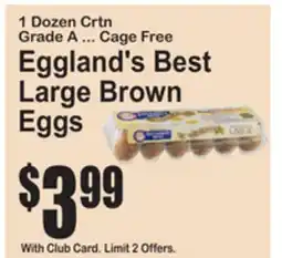 SuperFresh Eggland's Best Large Brown Eggs offer