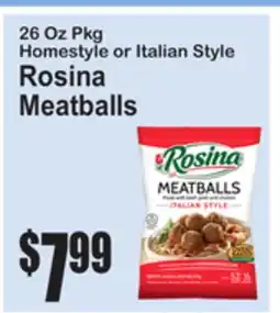 SuperFresh Rosina Meatballs offer