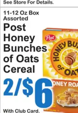 SuperFresh Post Honey Bunches of Oats Cereal offer