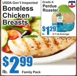 SuperFresh USDA Gov't Inspected Boneless Chicken Breasts offer