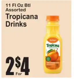 SuperFresh 11 Fl Oz Btl Assorted Tropicana Drinks offer