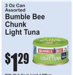 SuperFresh Bumble Bee Chunk Light Tuna offer