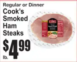 SuperFresh Regular or Dinner Cook's Smoked Ham Steaks offer