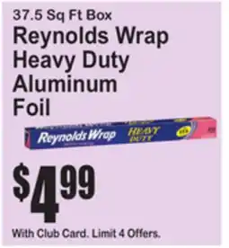 SuperFresh Reynolds Wrap Heavy Duty Aluminum Foil offer
