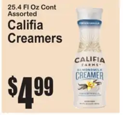 SuperFresh 25.4 Fl Oz Cont Assorted Califia Creamers offer