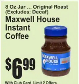 SuperFresh Maxwell House Instant Coffee offer