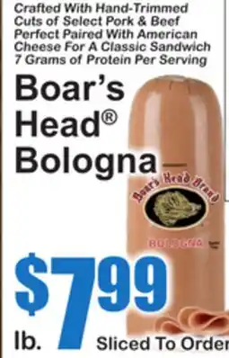SuperFresh Boar's Head Bologna offer
