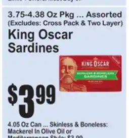 SuperFresh King Oscar Sardines offer