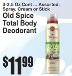 SuperFresh Old Spice Total Body Deodorant offer