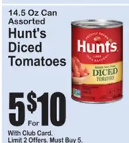SuperFresh Assorted Hunt's Diced Tomatoes offer
