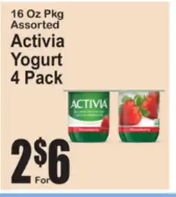 SuperFresh 16 Oz Pkg Assorted Activia Yogurt offer