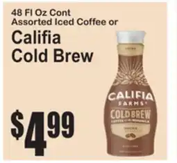 SuperFresh 48 Fl Oz Cont Assorted Iced Coffee or Califia Cold Brew offer