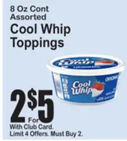 SuperFresh Cool Whip Toppings offer